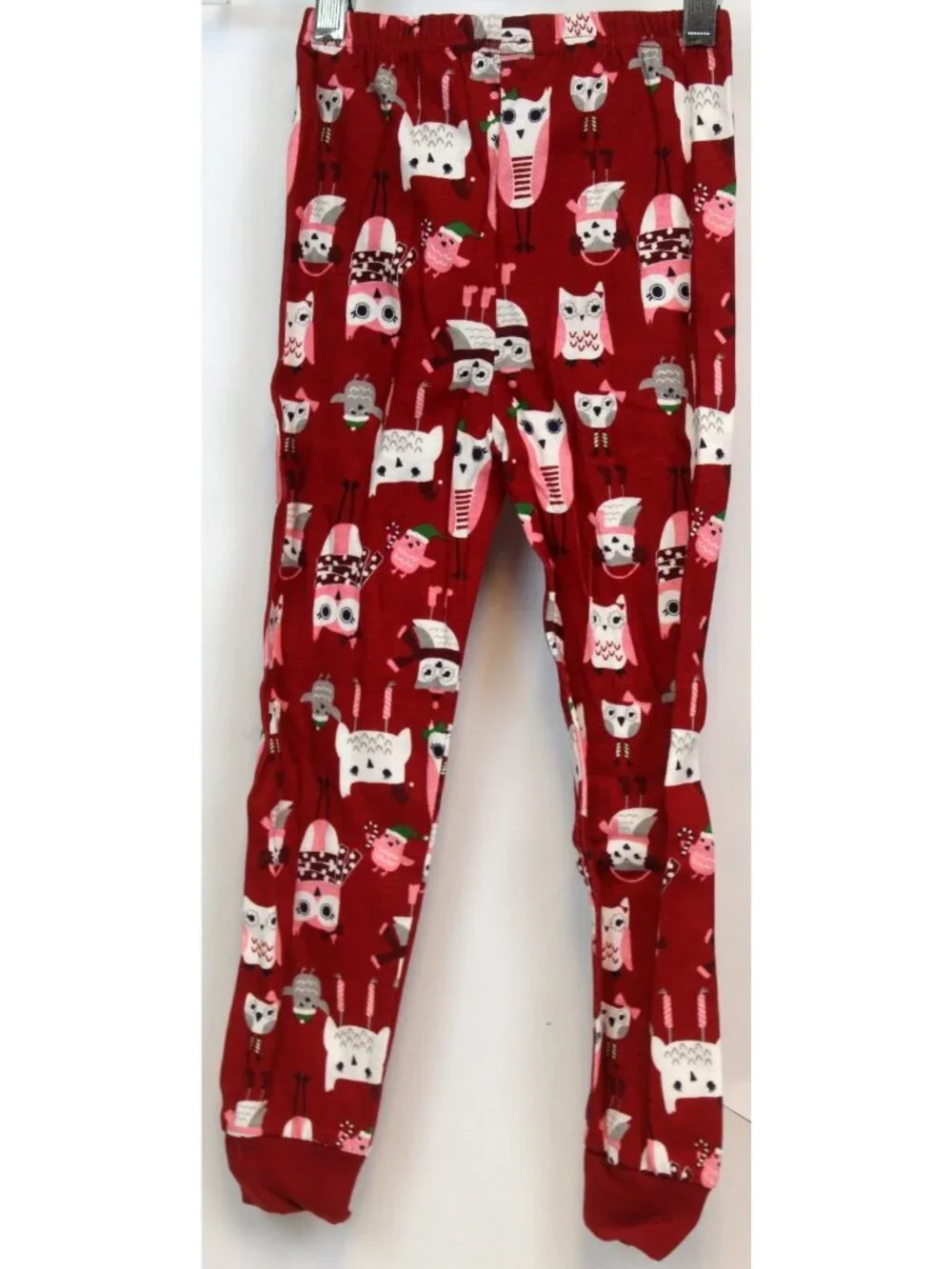 2014 Gymboree Holiday Family Sleepwear PJs Red Owl 2pc Girls sz 5 Fall Gymmies